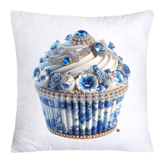 Blue Willow 18x18 Chinoiserie Cupcake Throw Pillow Covers-3804