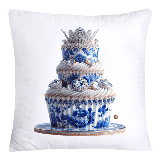 Blue Willow Chinoiserie 18x18 Cupcake Throw Pillow Covers-4132