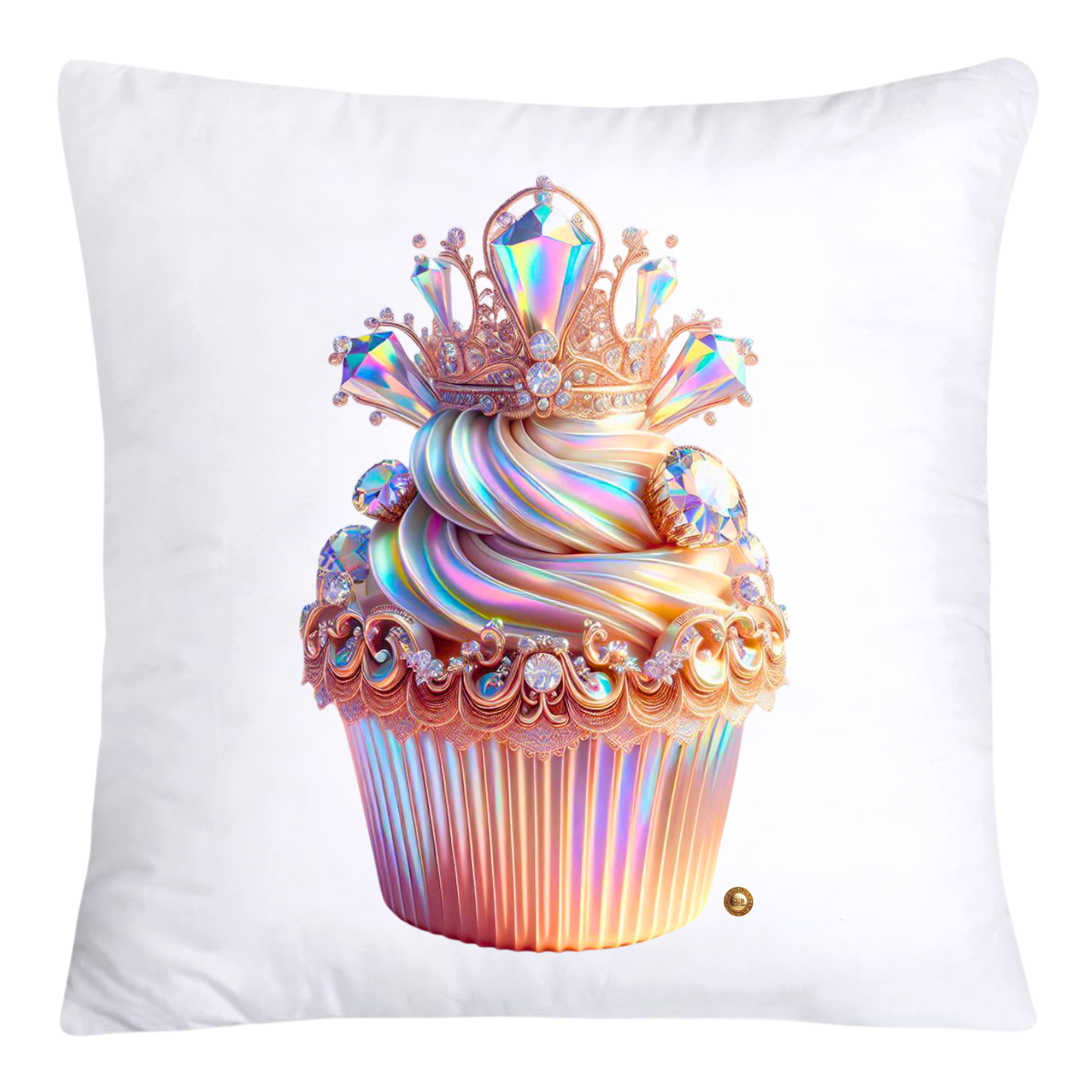 Iridescent Royal Cupcake Pillow Covers 18x18-4058