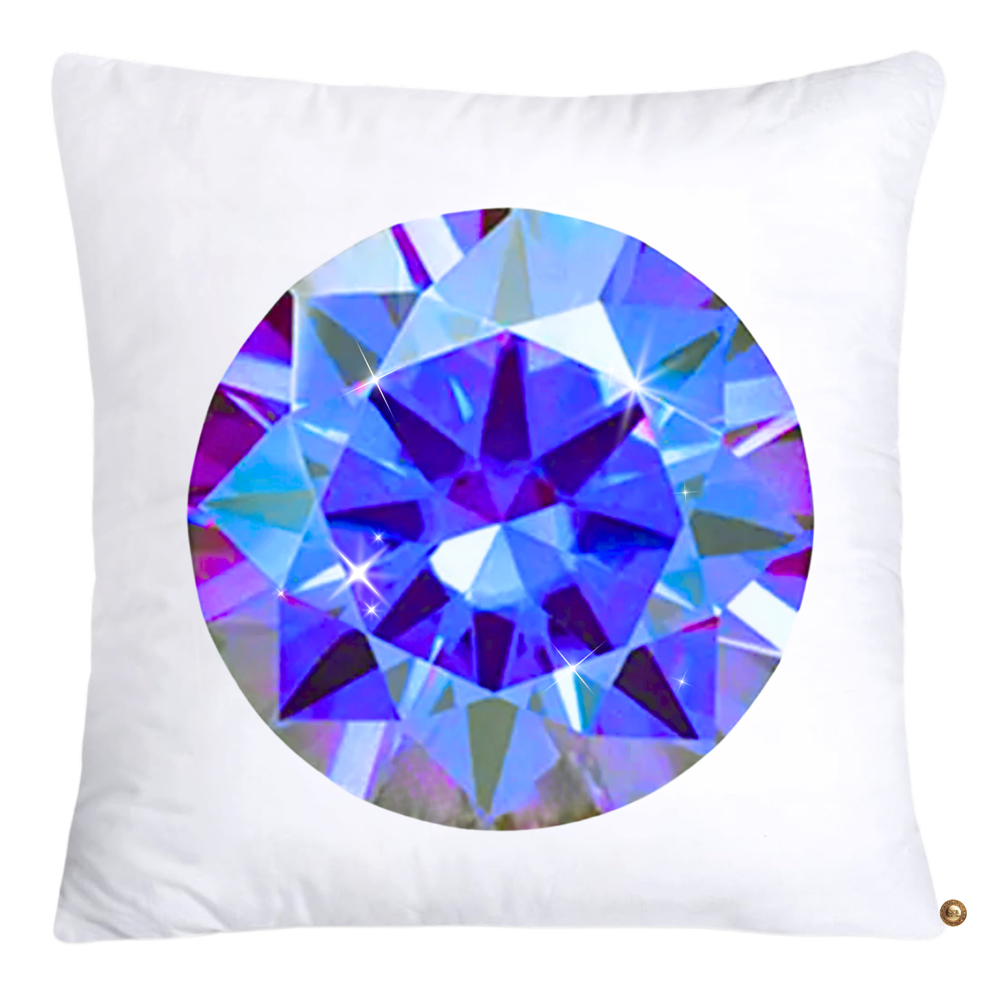 Sparkling Diamonds and Gemstone Pillow Covers 18x18-4728