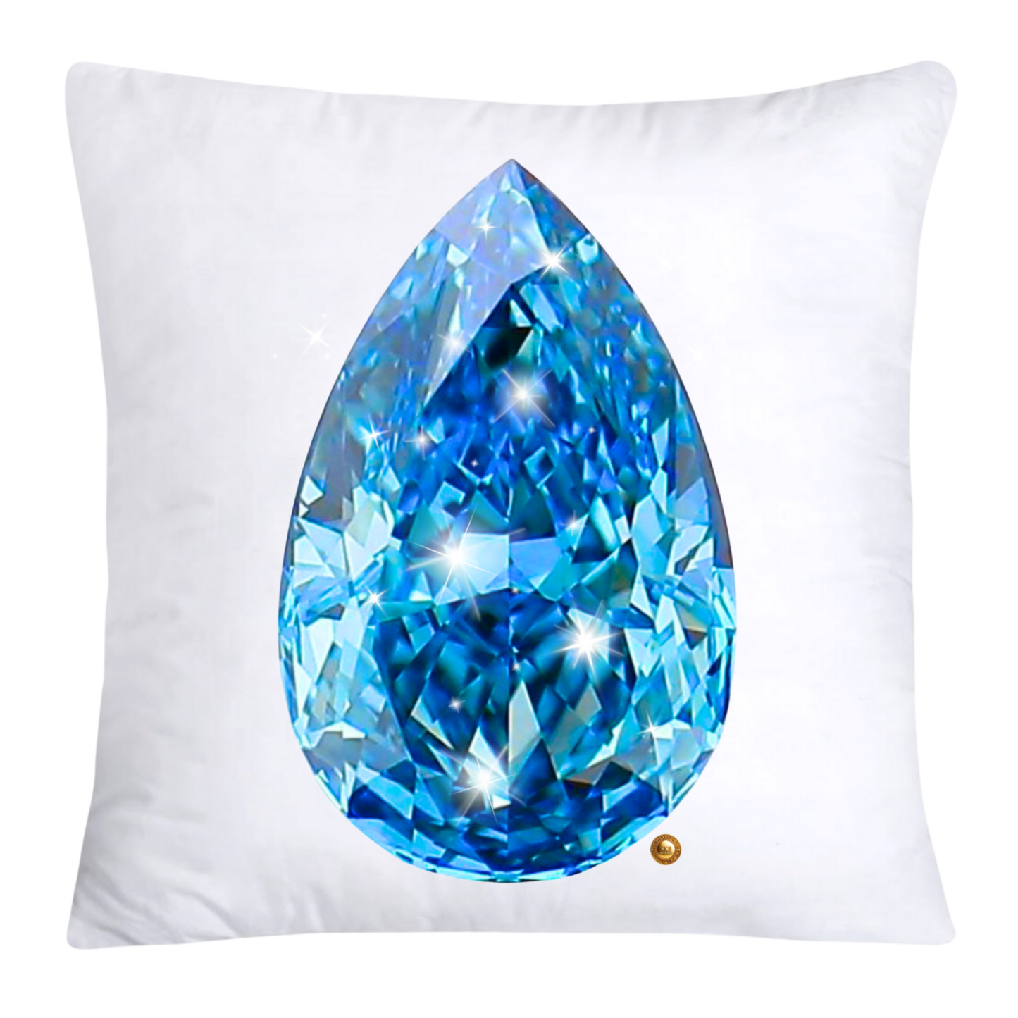 Sparkling Diamonds and Gemstone Pillow Covers 18x18-4741