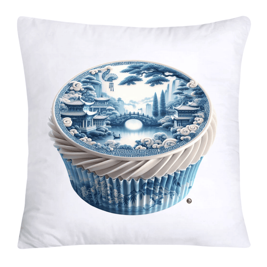 Blue Willow 18x18 Chinoiserie Cupcake Throw Pillow Covers-3789