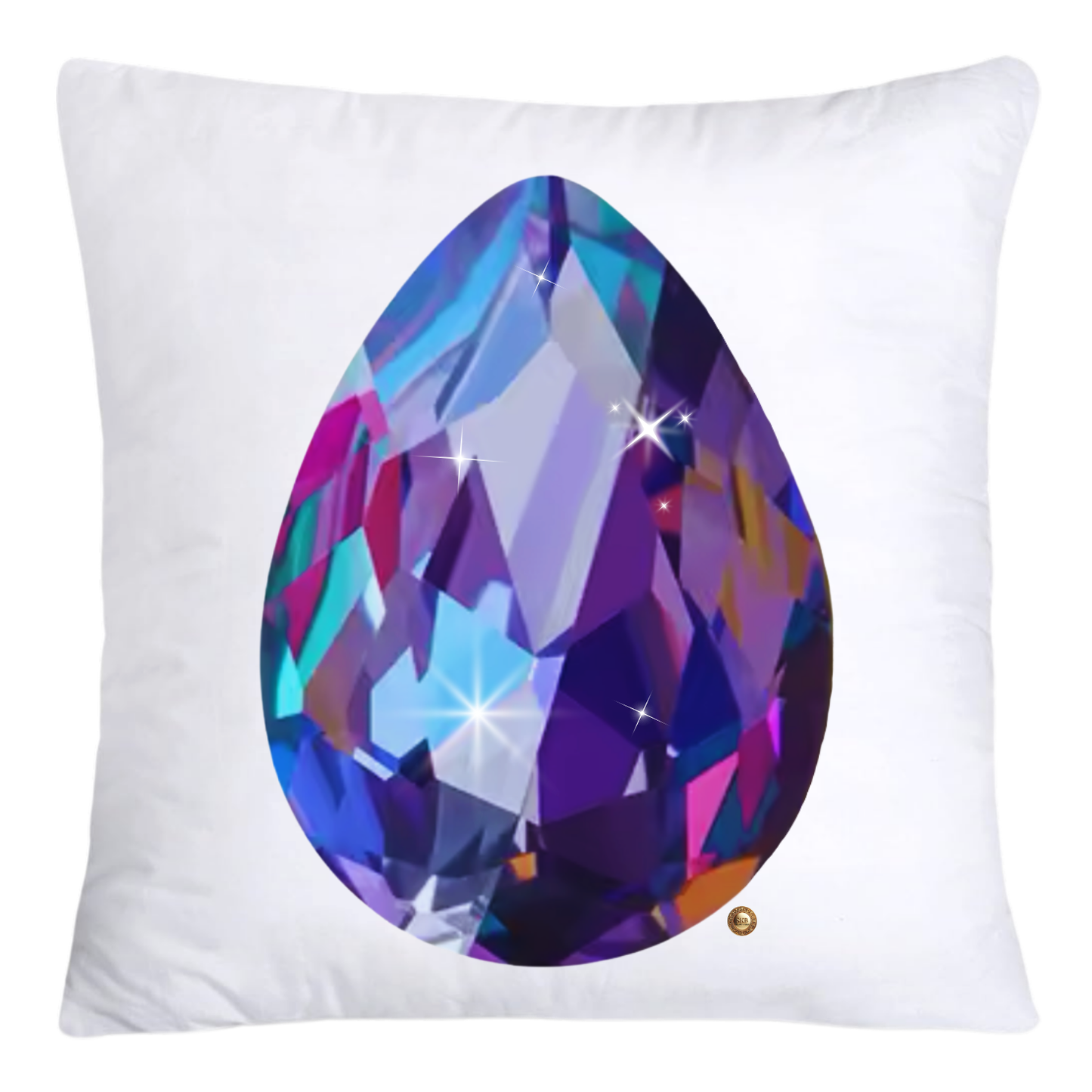 Sparkling Diamonds and Gemstone Pillow Covers 18x18-4722