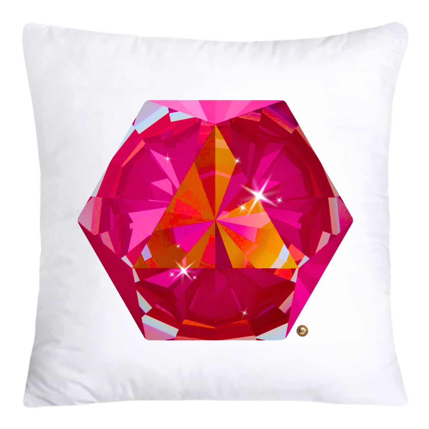 Sparkling Diamonds and Gemstone Pillow Covers 18x18-4714