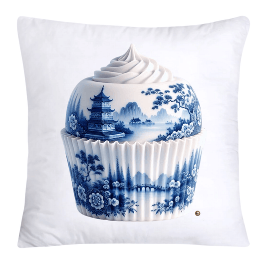 Blue Willow 18x18 Chinoiserie Cupcake Throw Pillow Covers-3784
