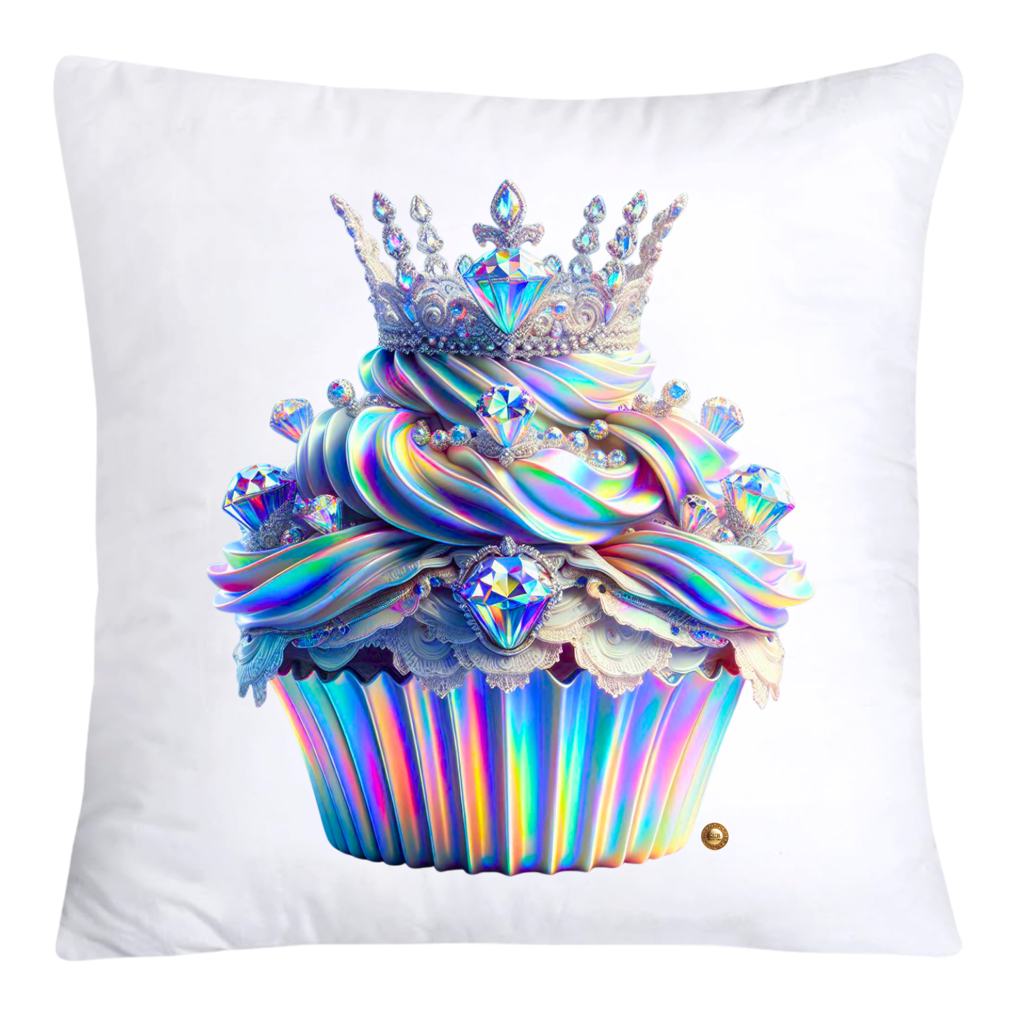 Iridescent Royal Cupcake Pillow Covers 18x18-4071