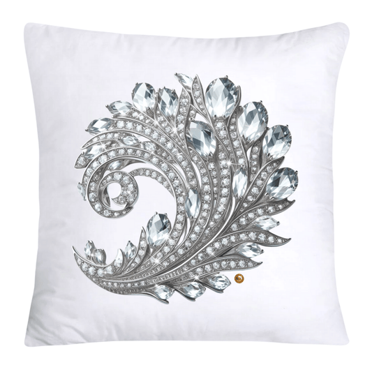 Dazzling Diamond Broach/Pin Pillow Covers 18x18-4246