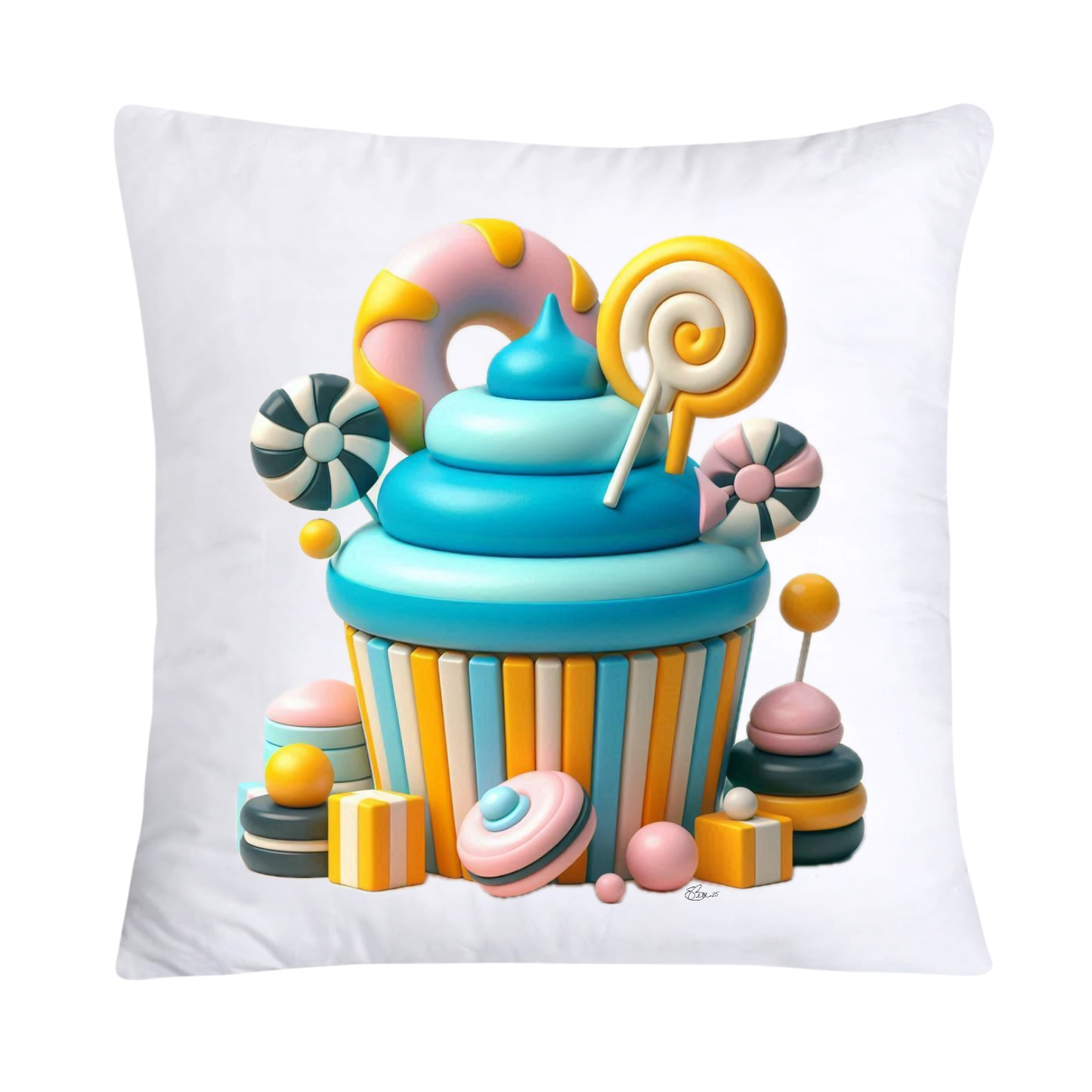 Pastel Cupcake and Candy Pillow Covers-1443