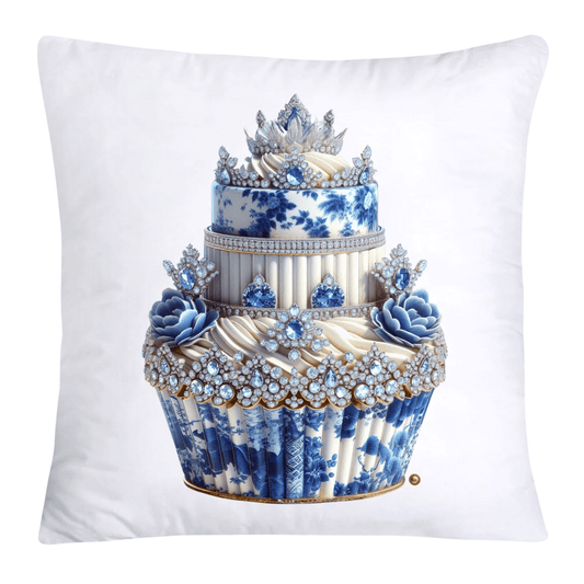 Blue Willow 18x18 Chinoiserie Cupcake Throw Pillow Covers-3791