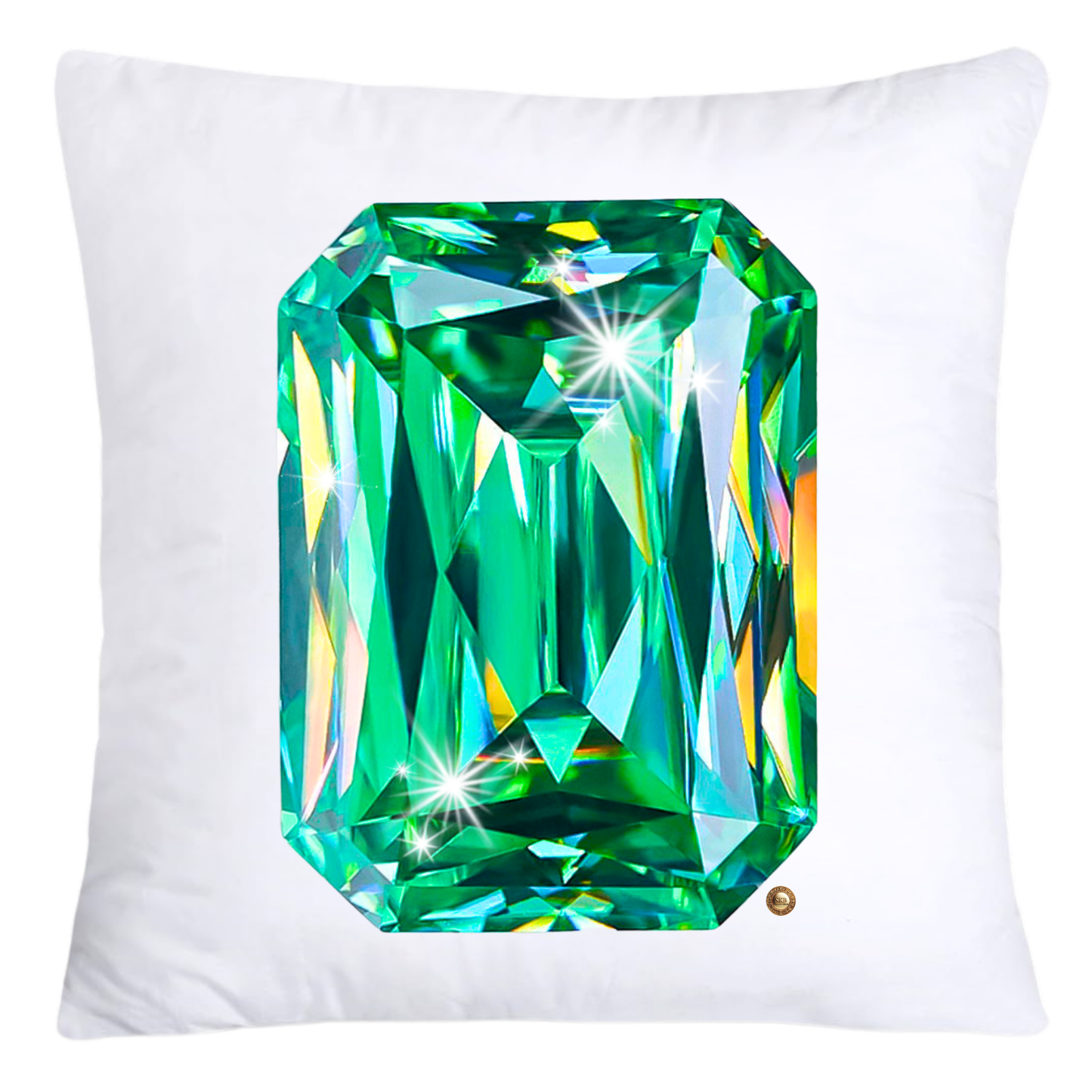 Sparkling Diamonds and Gemstone Pillow Covers 18x18-4730