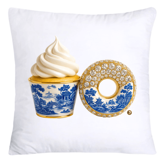 Blue Willow 18x18 Chinoiserie Cupcake Throw Pillow Covers-4986