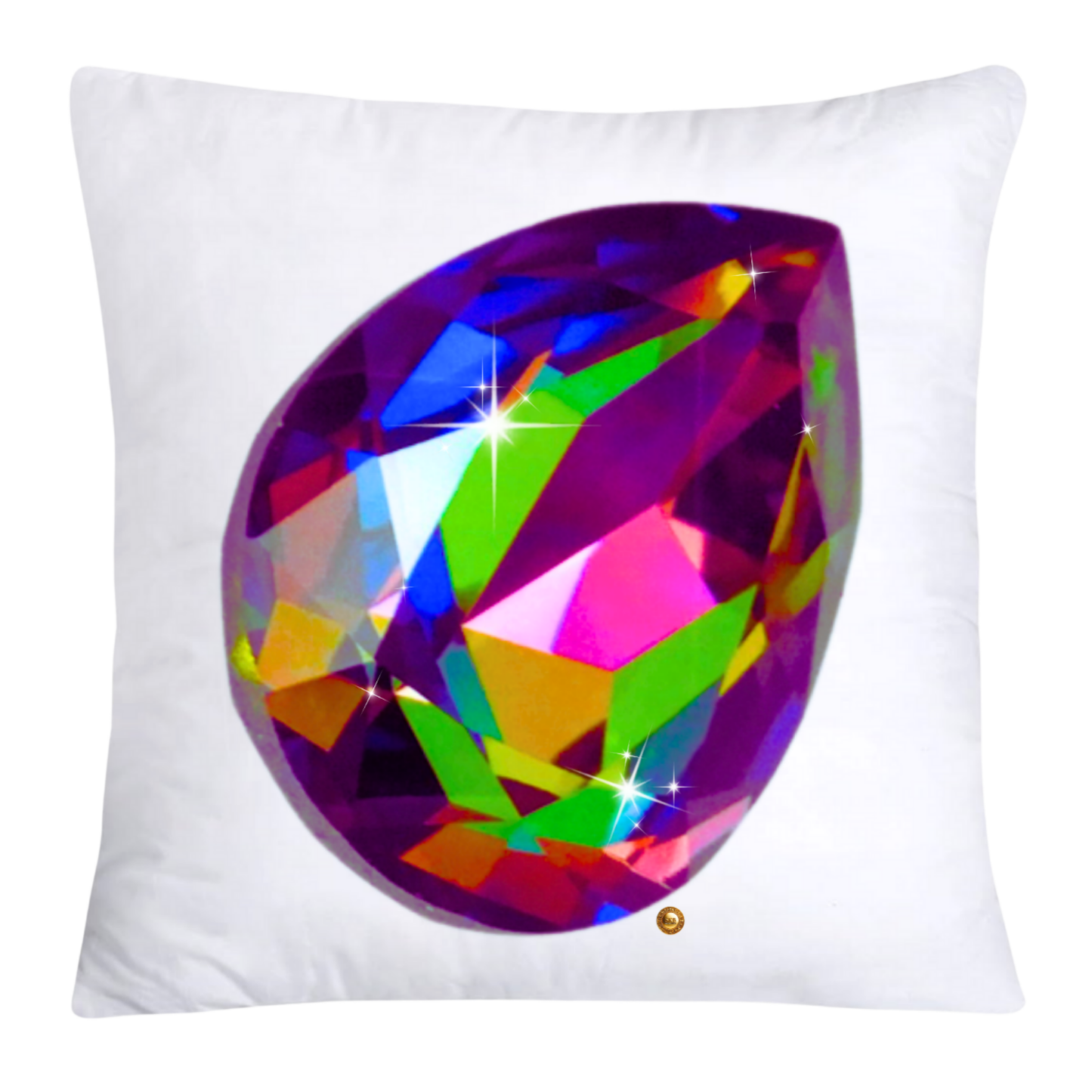 Sparkling Diamonds and Gemstone Pillow Covers 18x18-4734