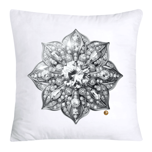 Dazzling Diamond Broach/Pin Pillow Covers 18x18-4241
