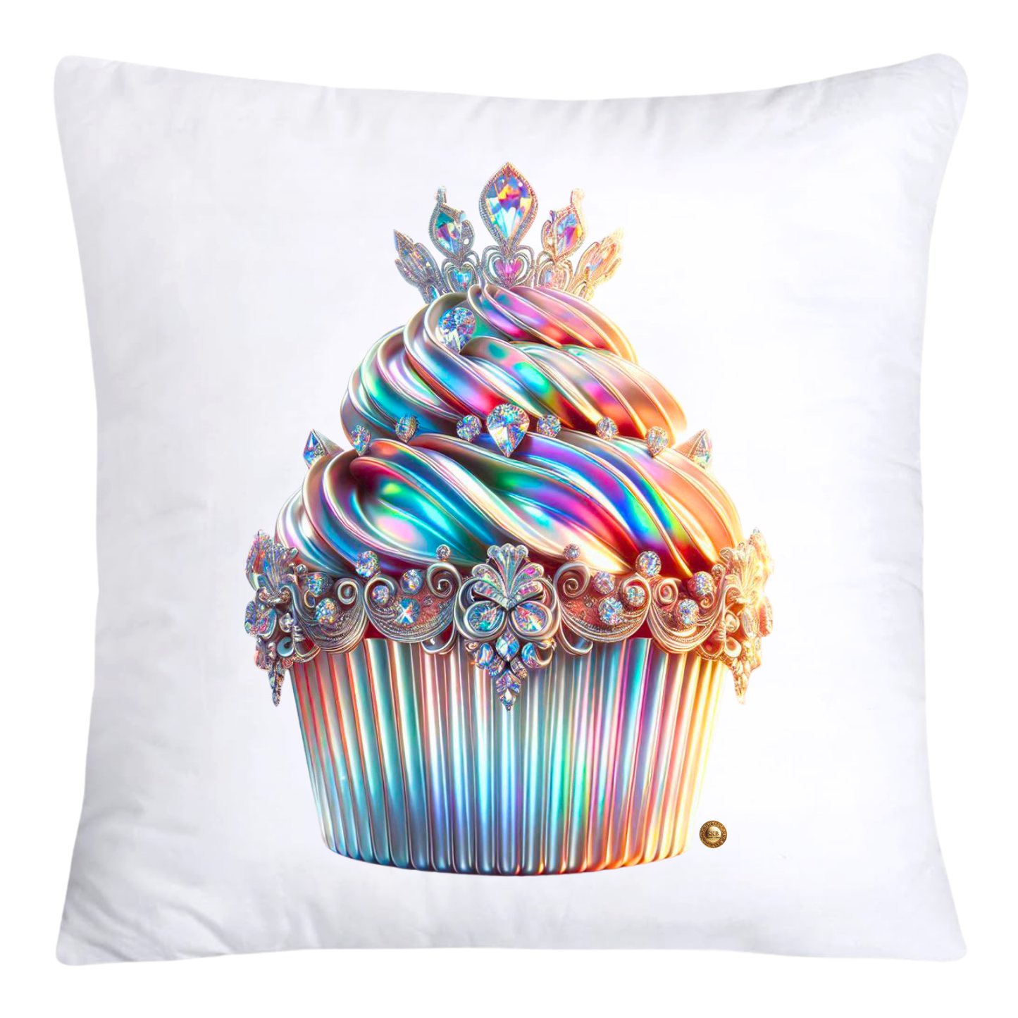 Iridescent Royal Cupcake Pillow Covers 18x18-4050