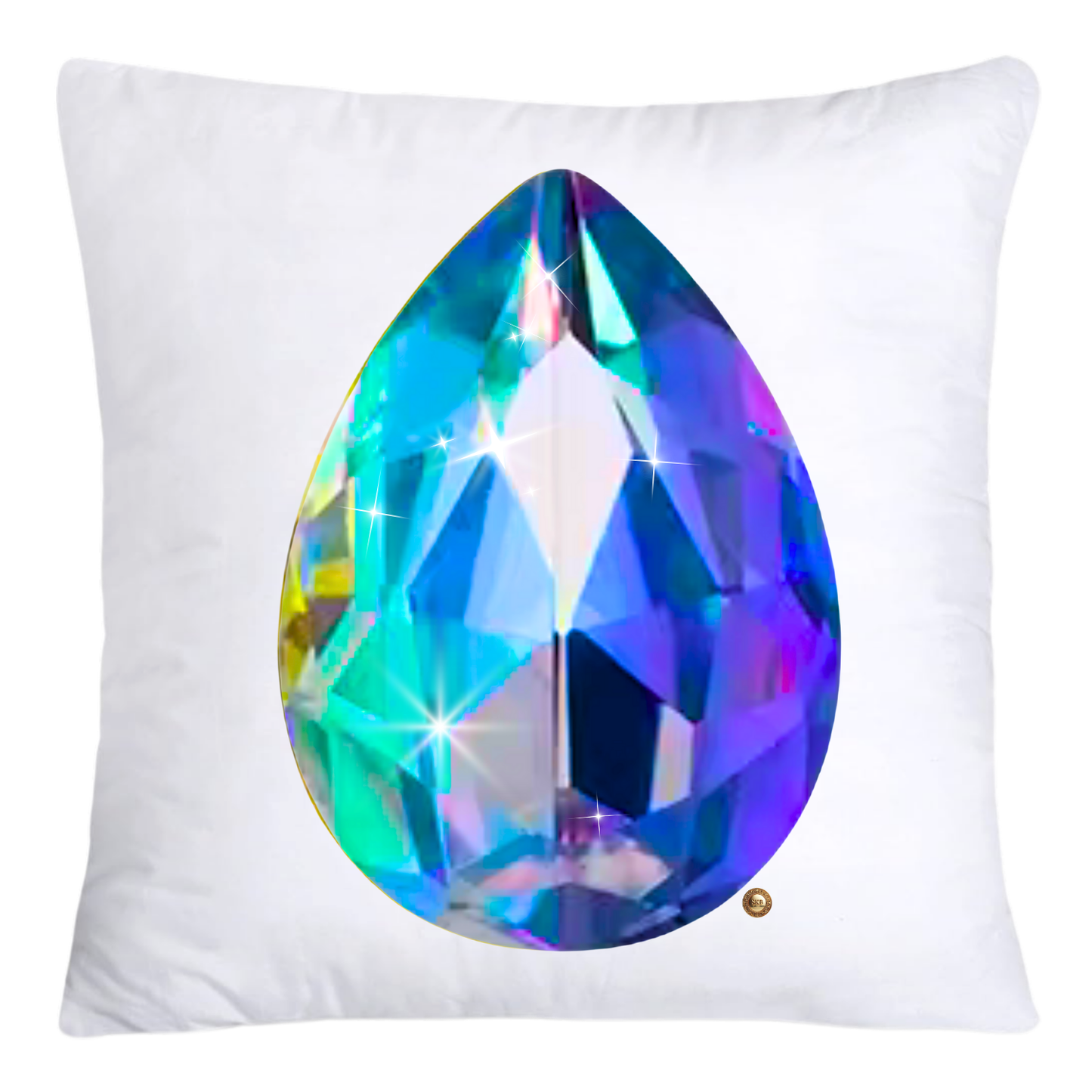 Sparkling Diamonds and Gemstone Pillow Covers 18x18-4727
