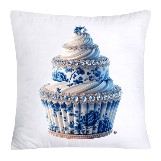 Blue Willow 18x18 Chinoiserie Cupcake Throw Pillow Covers-3785