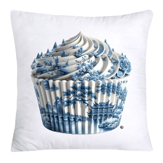 Blue Willow 18x18 Chinoiserie Cupcake Throw Pillow Covers-3773