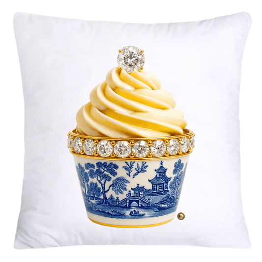 Blue Willow 18x18 Chinoiserie Cupcake Throw Pillow Covers-4522
