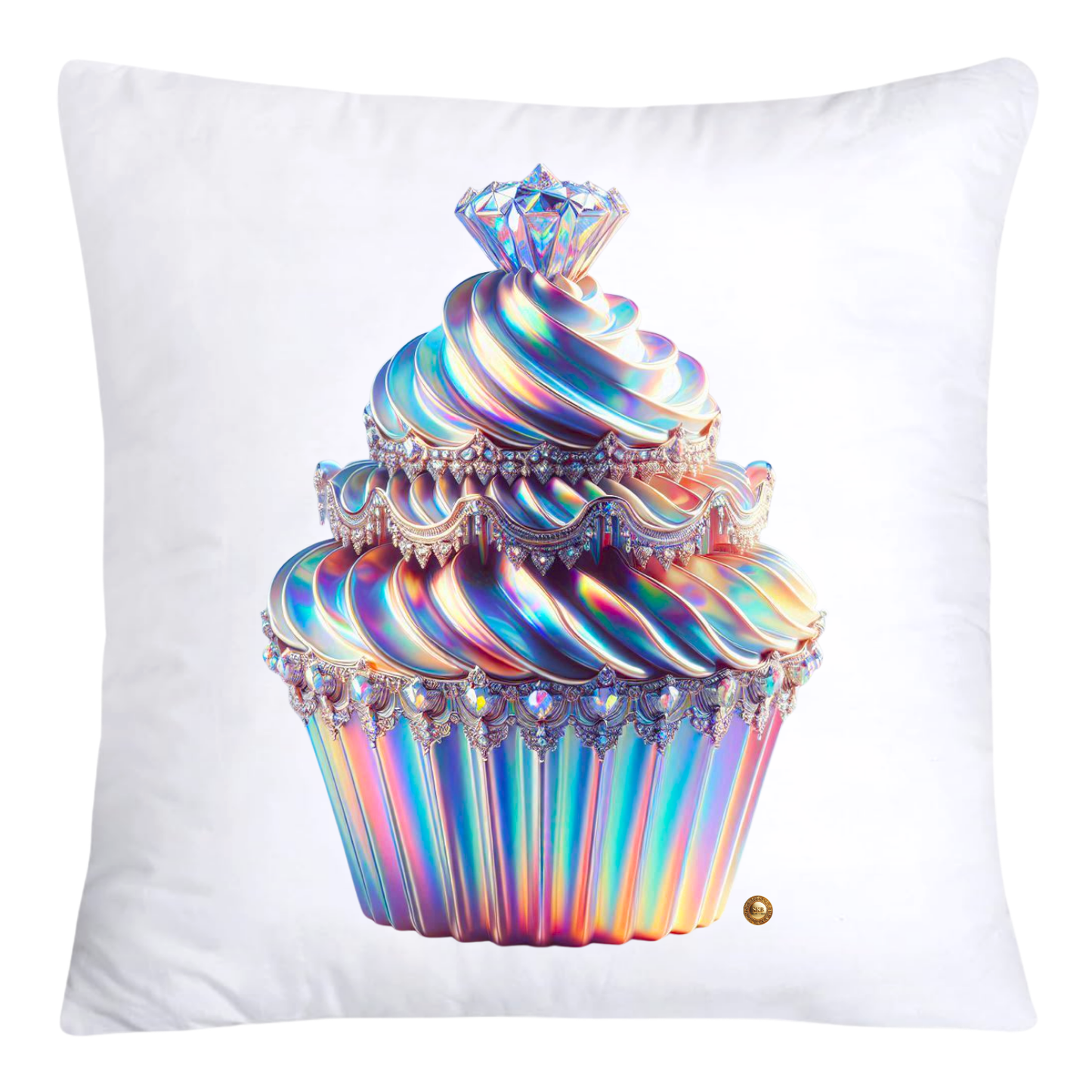 Iridescent Royal Cupcake Pillow Covers 18x18-4065