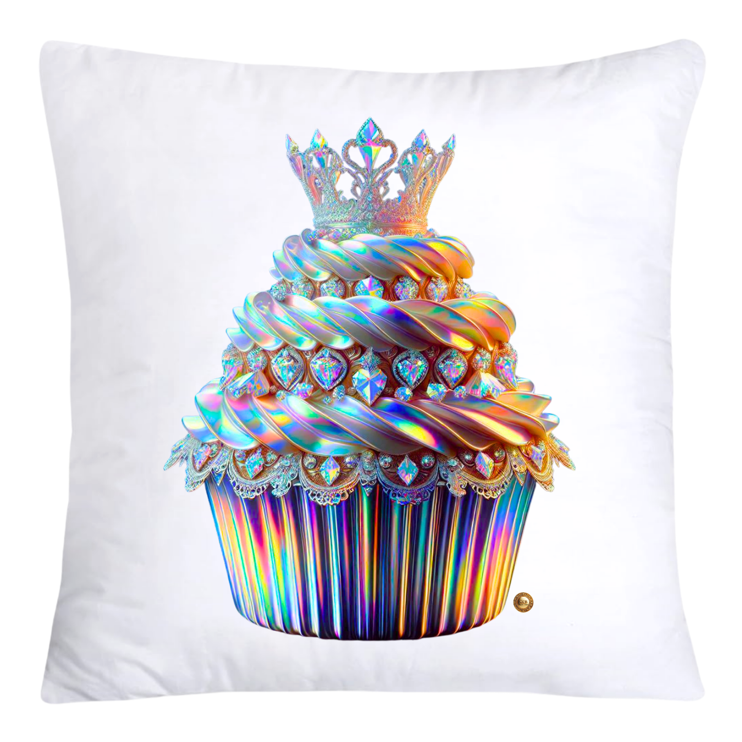 Iridescent Royal Cupcake Pillow Covers 18x18-4020