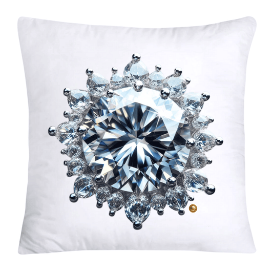 Dazzling Diamond Broach/Pin Pillow Covers 18x18-4257