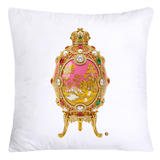 Pink Willow 18x18 Chinoiserie Egg Pillow Covers-4553