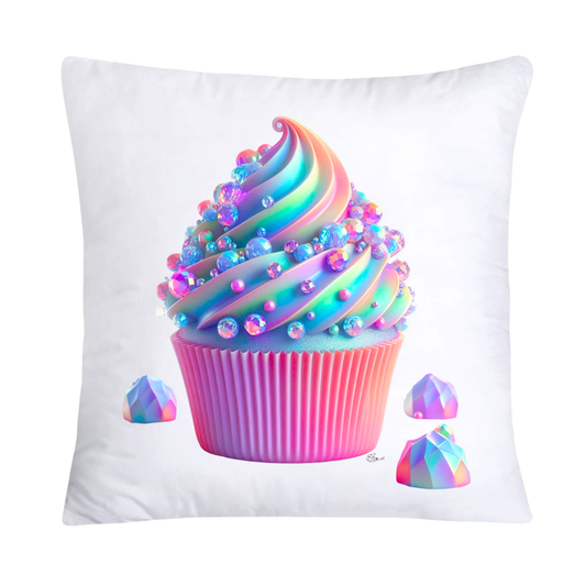 Iridescent Royal Cupcake Pillow Covers 18x18-402