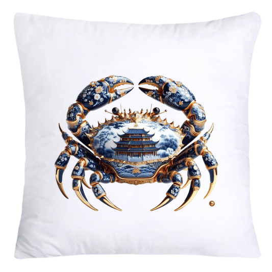 Blue Willow Stunning Crab Pillow Covers-5580