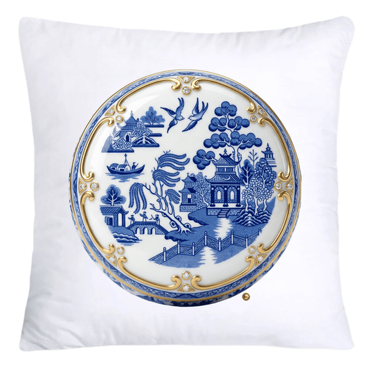 Blue Willow Whimsical Donut Throw Pillow Covers 18X18-4441