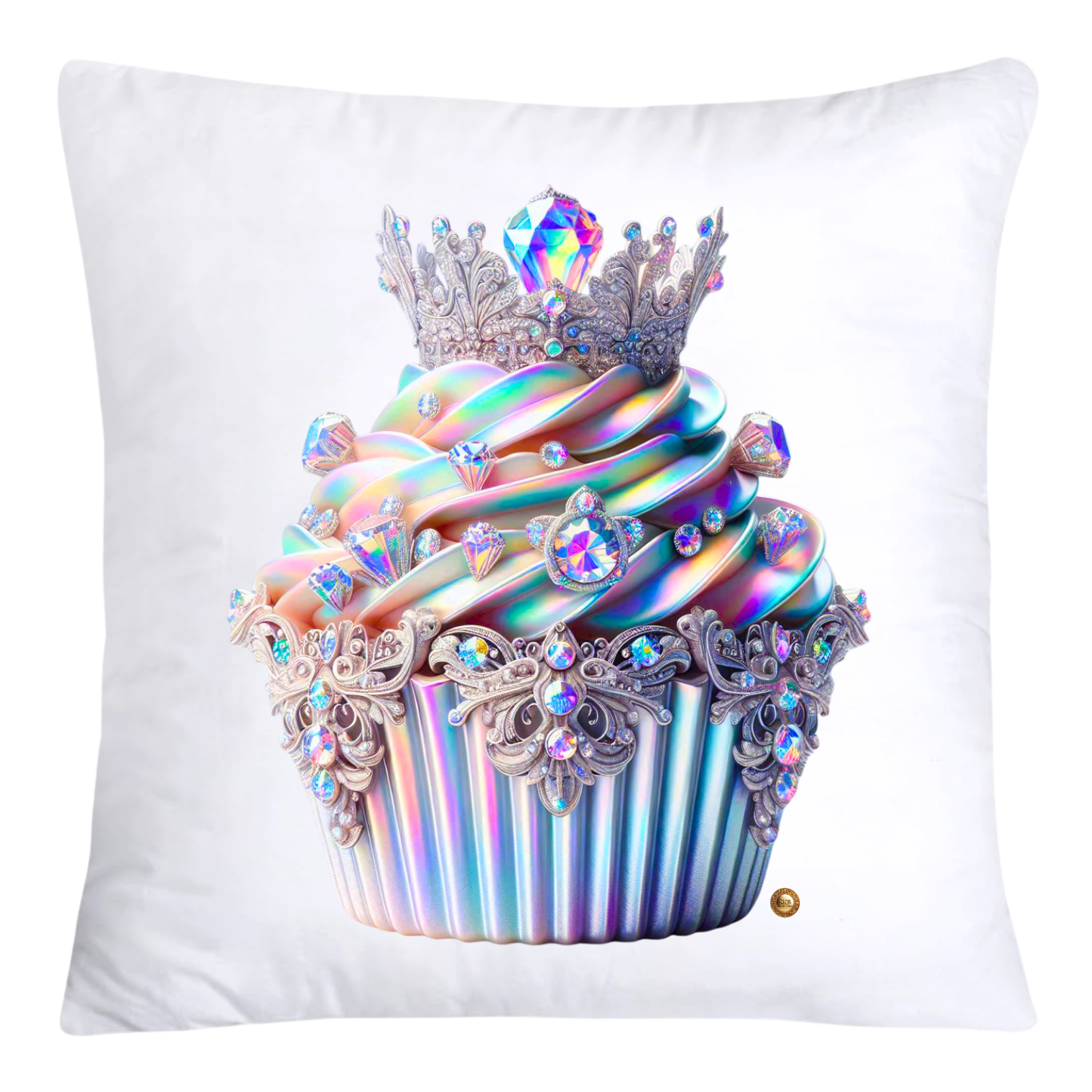 Iridescent Royal Cupcake Pillow Covers 18x18-4044