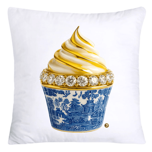 Blue Willow 18x18 Chinoiserie Cupcake Throw Pillow Covers-4525