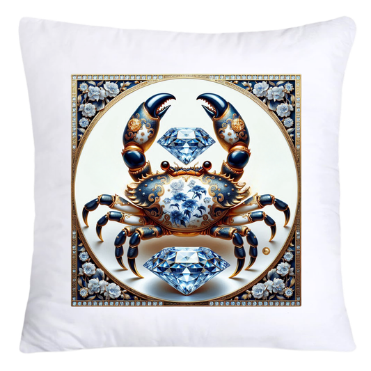 Blue Willow Stunning Crab Pillow Covers-5598