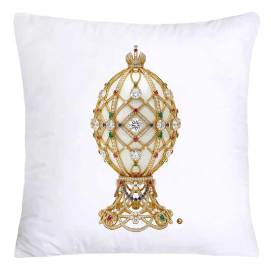 Stunning Gold and Diamonds Faberge Egg Pillow Covers-4400