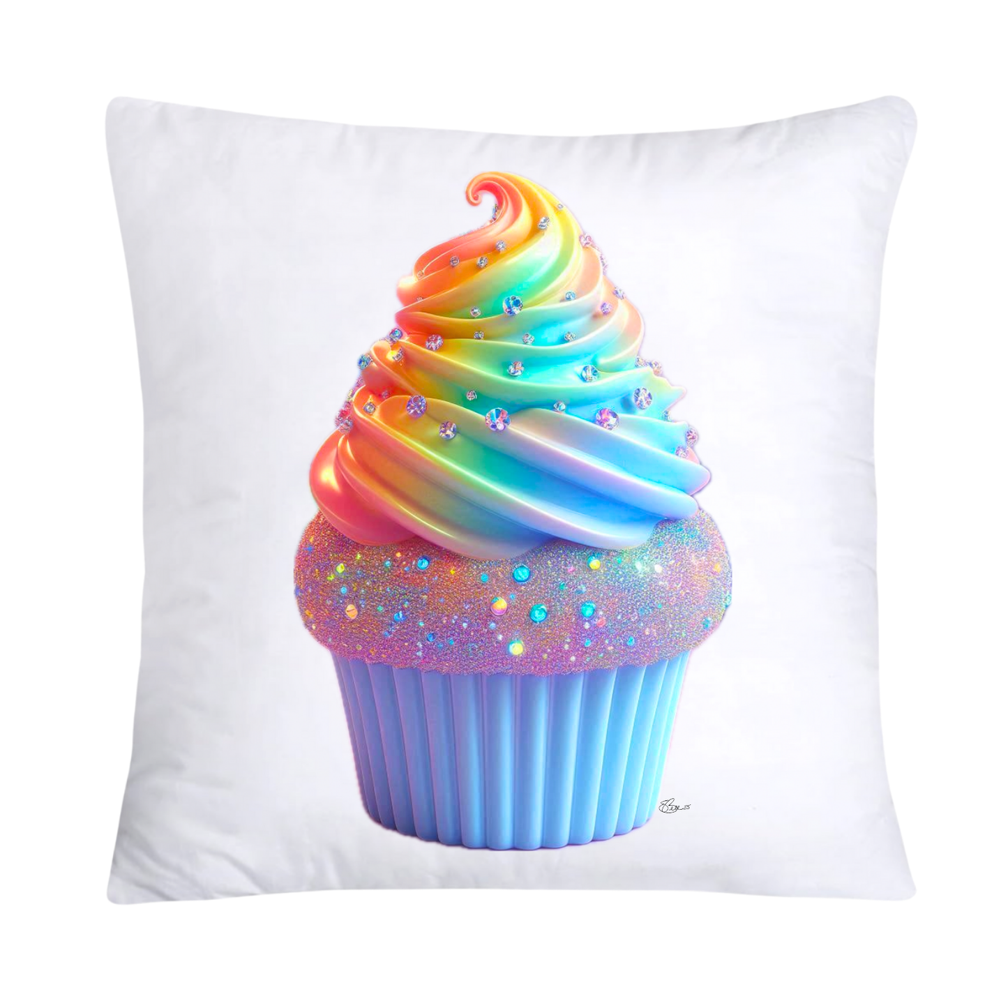 Iridescent Royal Cupcake Pillow Covers 18x18-409