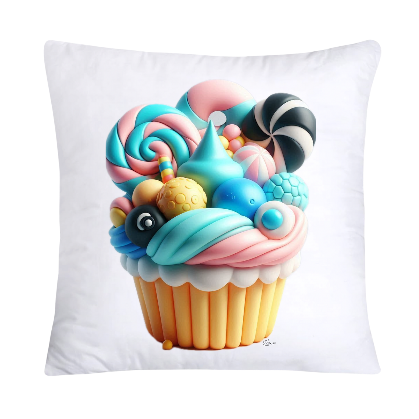 Pastel Cupcake and Candy Pillow Covers-1445