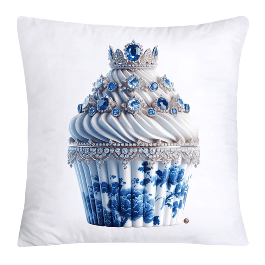 Blue Willow 18x18 Chinoiserie Cupcake Throw Pillow Covers-3787