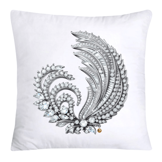 Dazzling Diamond Broach/Pin Pillow Covers 18x18-4261