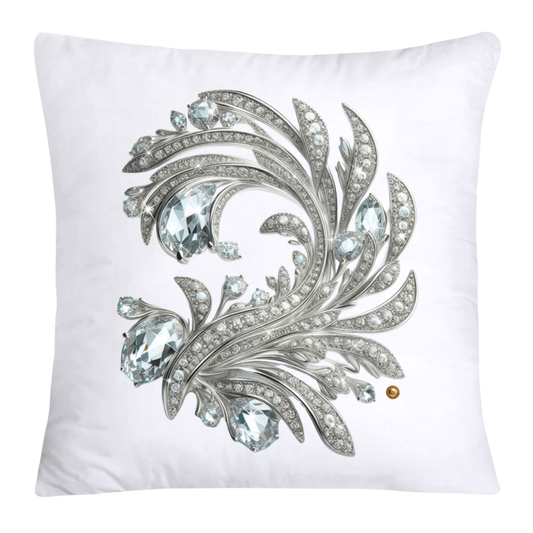 Dazzling Diamond Broach/Pin Pillow Covers 18x18-4258