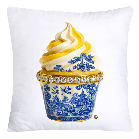 Blue Willow 18x18 Chinoiserie Cupcake Throw Pillow Covers-4533