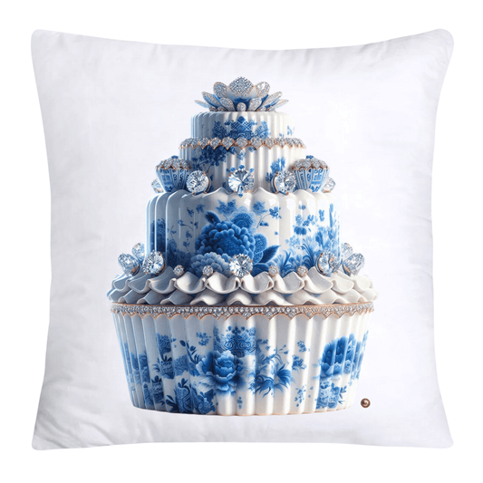 Blue Willow 18x18 Chinoiserie Cupcake Throw Pillow Covers-3790