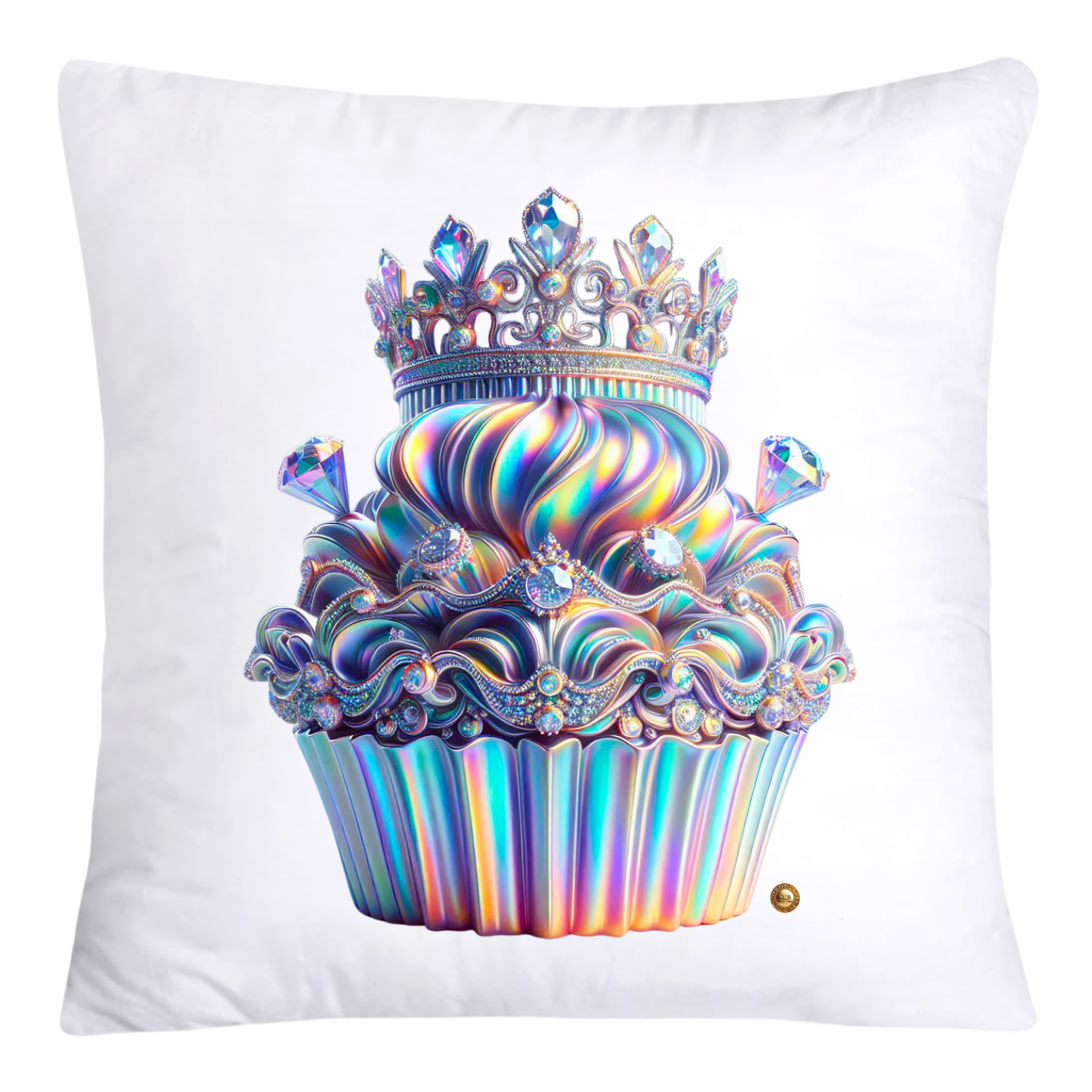 Iridescent Royal Cupcake Pillow Covers 18x18-4064