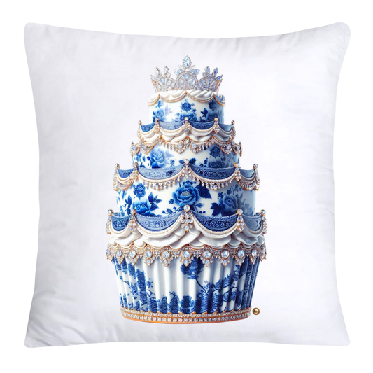 Blue Willow 18x18 Chinoiserie Cupcake Throw Pillow Covers-3794