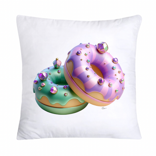 18x18 Pastel Cupcakes Donuts and Candy Pillow Covers-678