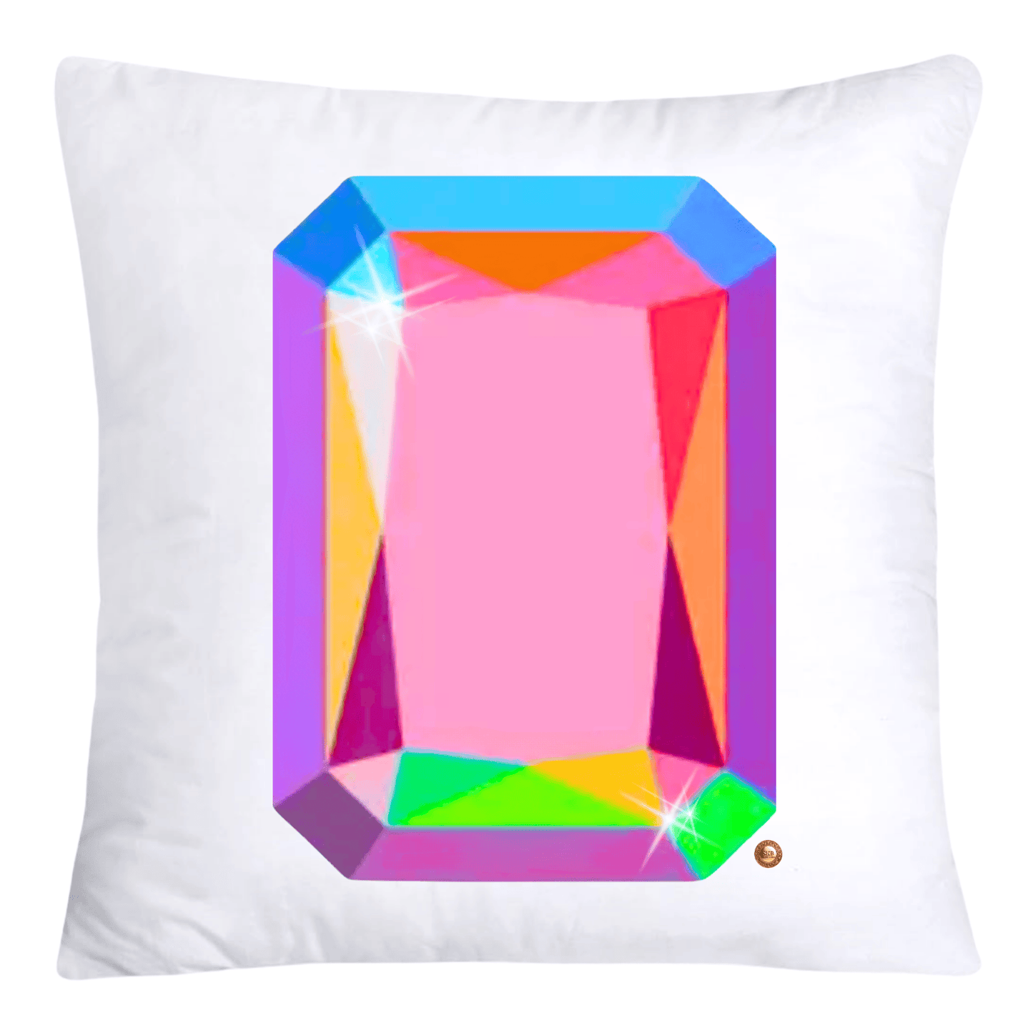 18x18 Sparkling Diamonds and Gemstone Pillow Covers-4003