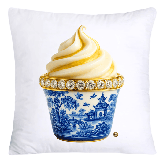 Blue Willow 18x18 Chinoiserie Cupcake Throw Pillow Covers-4524