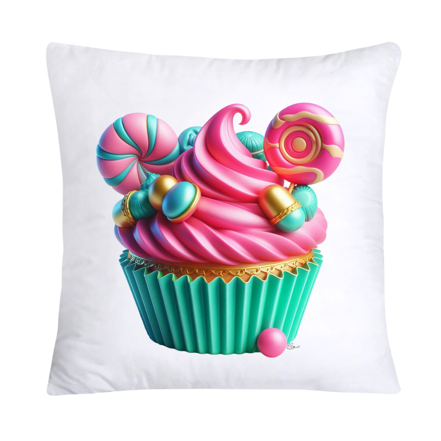 Pastel Cupcake and Candy Pillow Covers-1449
