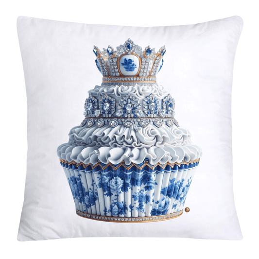 Blue Willow 18x18 Chinoiserie Cupcake Throw Pillow Covers-3793