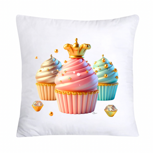 18x18 Pastel Cupcakes Donuts and Candy Pillow Covers-679