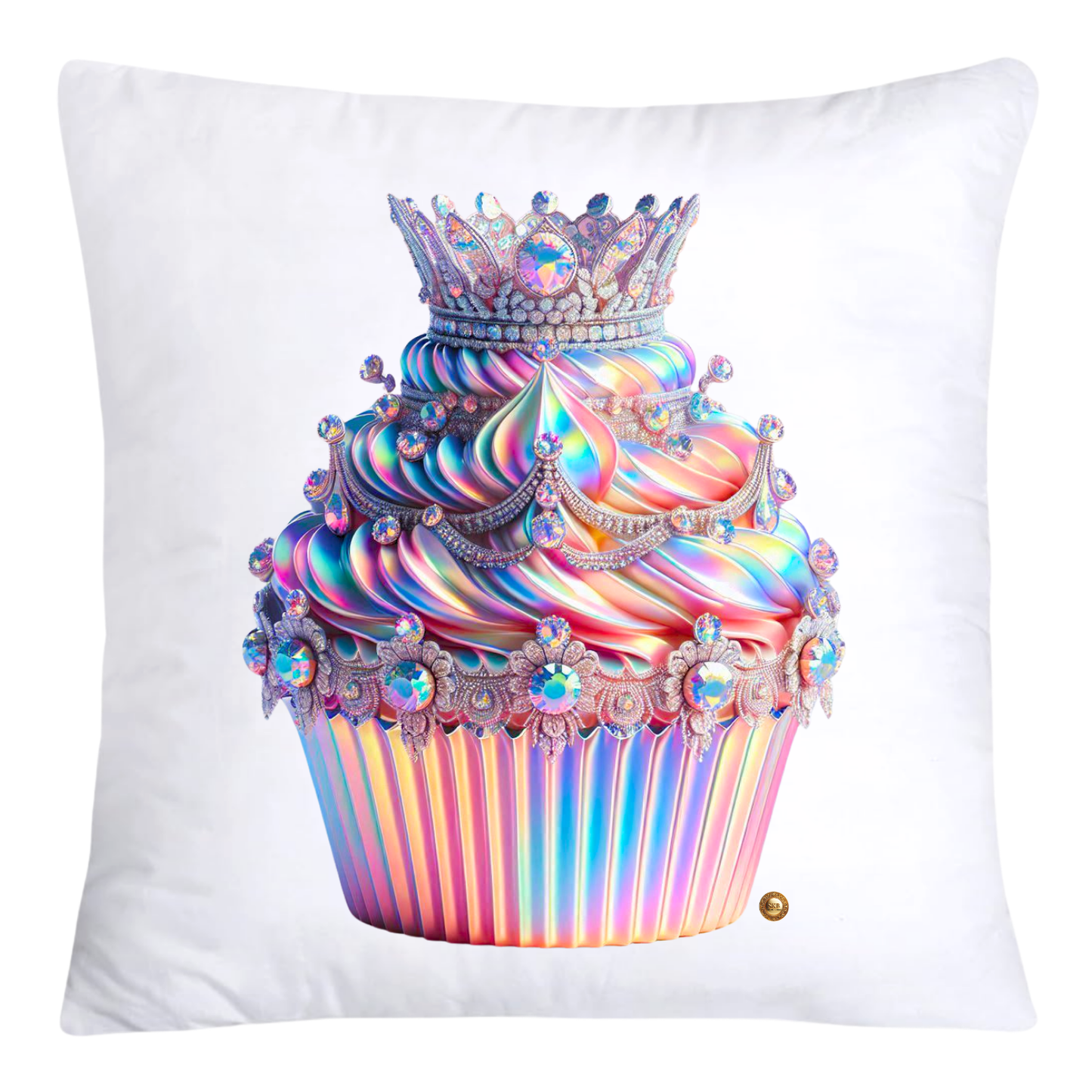 Iridescent Royal Cupcake Pillow Covers 18x18-4031