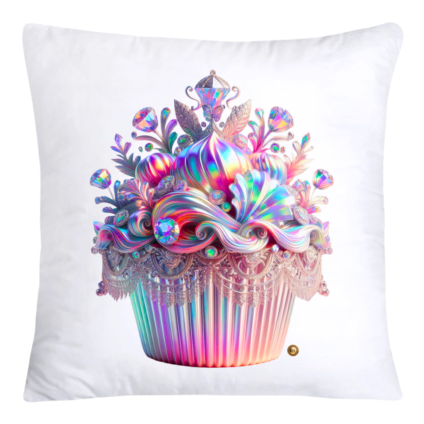 Iridescent Royal Cupcake Pillow Covers 18x18-4068